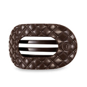 Teleties Flat Round Quilted Hair Clip Medium
