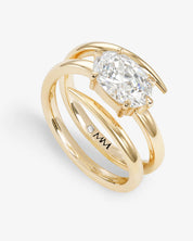 She's on Point Lasso Ring - Gold
