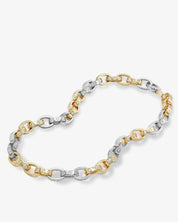 Ashley Chain Link Necklace 4MM - Mixed Metal
