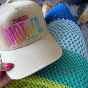 Strong as a Mother Canvas Ombre Hat - Khaki