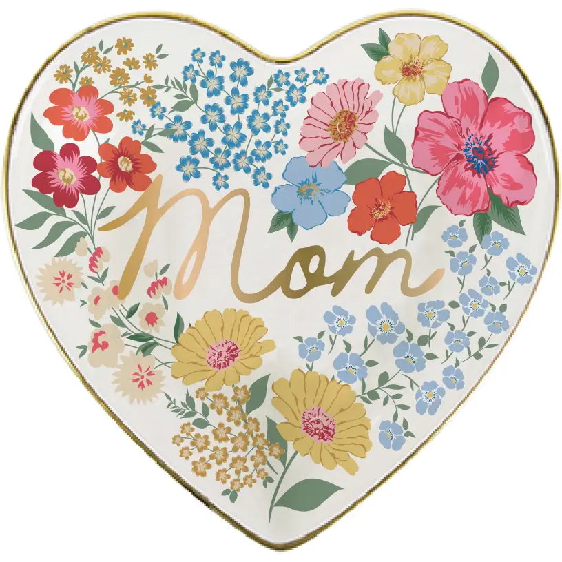 Trinket Dish / Mom Floral Heart