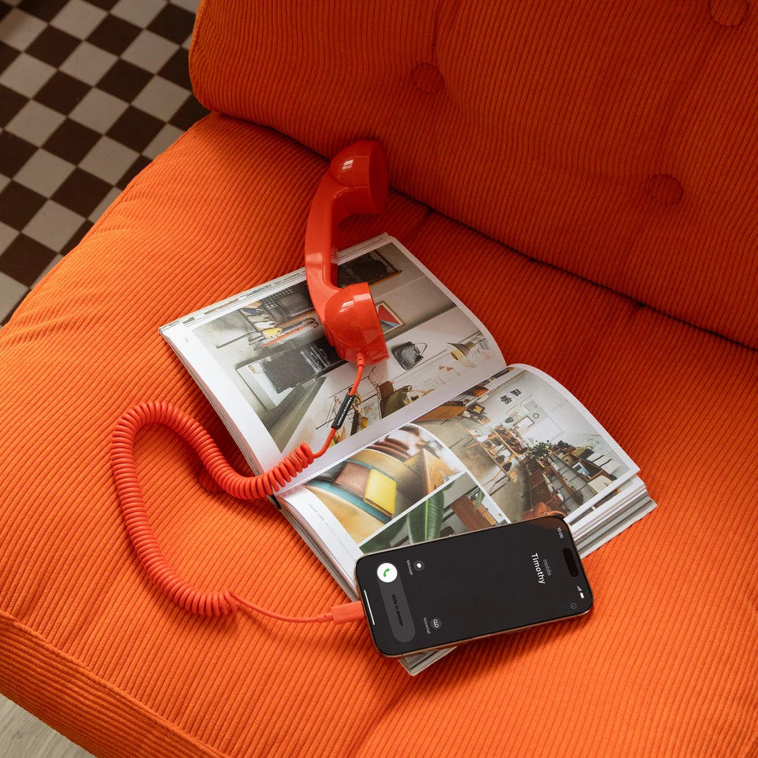 Pop Phone- Alarm Red