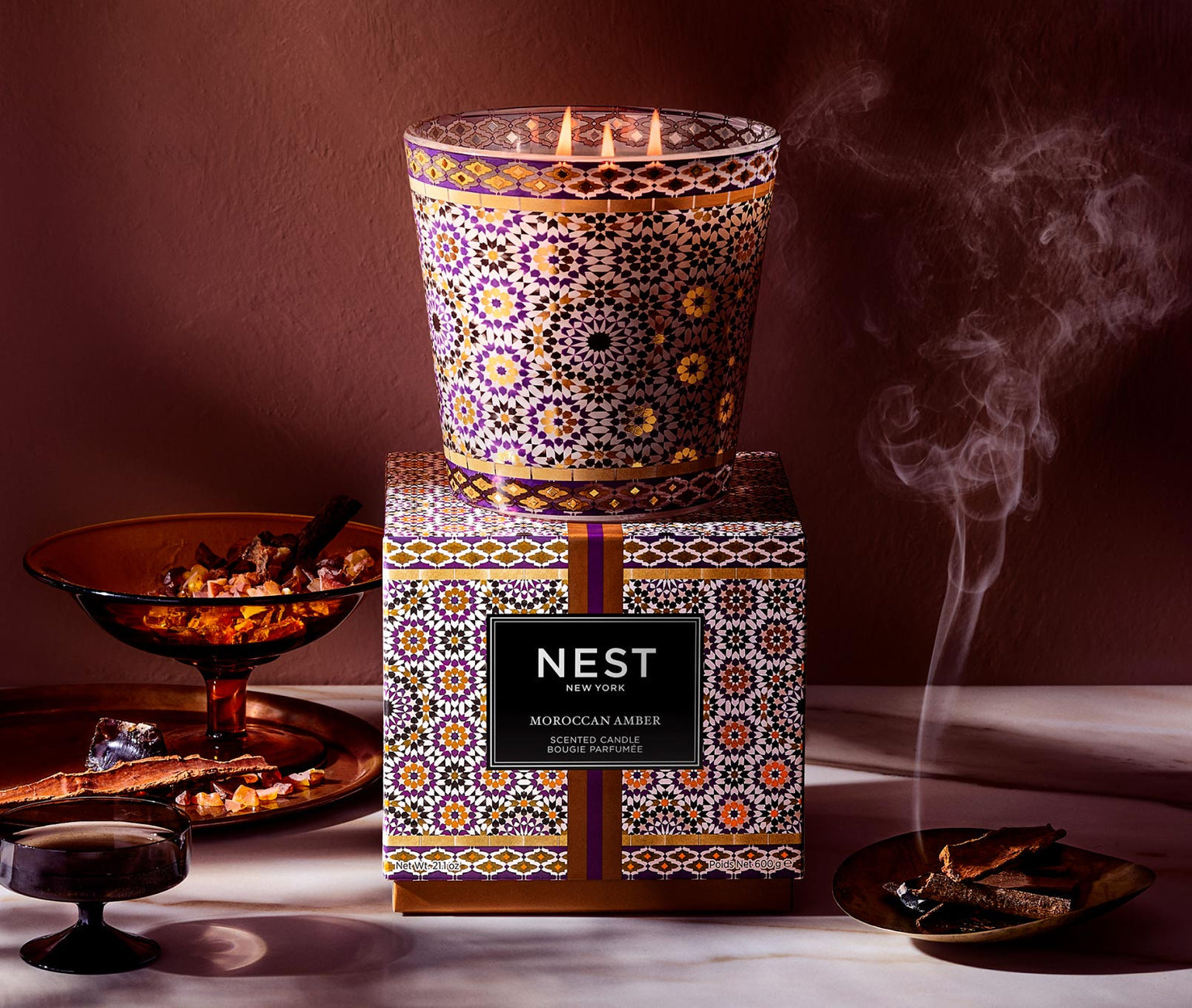 Moroccan Amber Specialty 3-Wick Candle