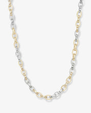 Ashley Chain Link Necklace 4MM - Mixed Metal