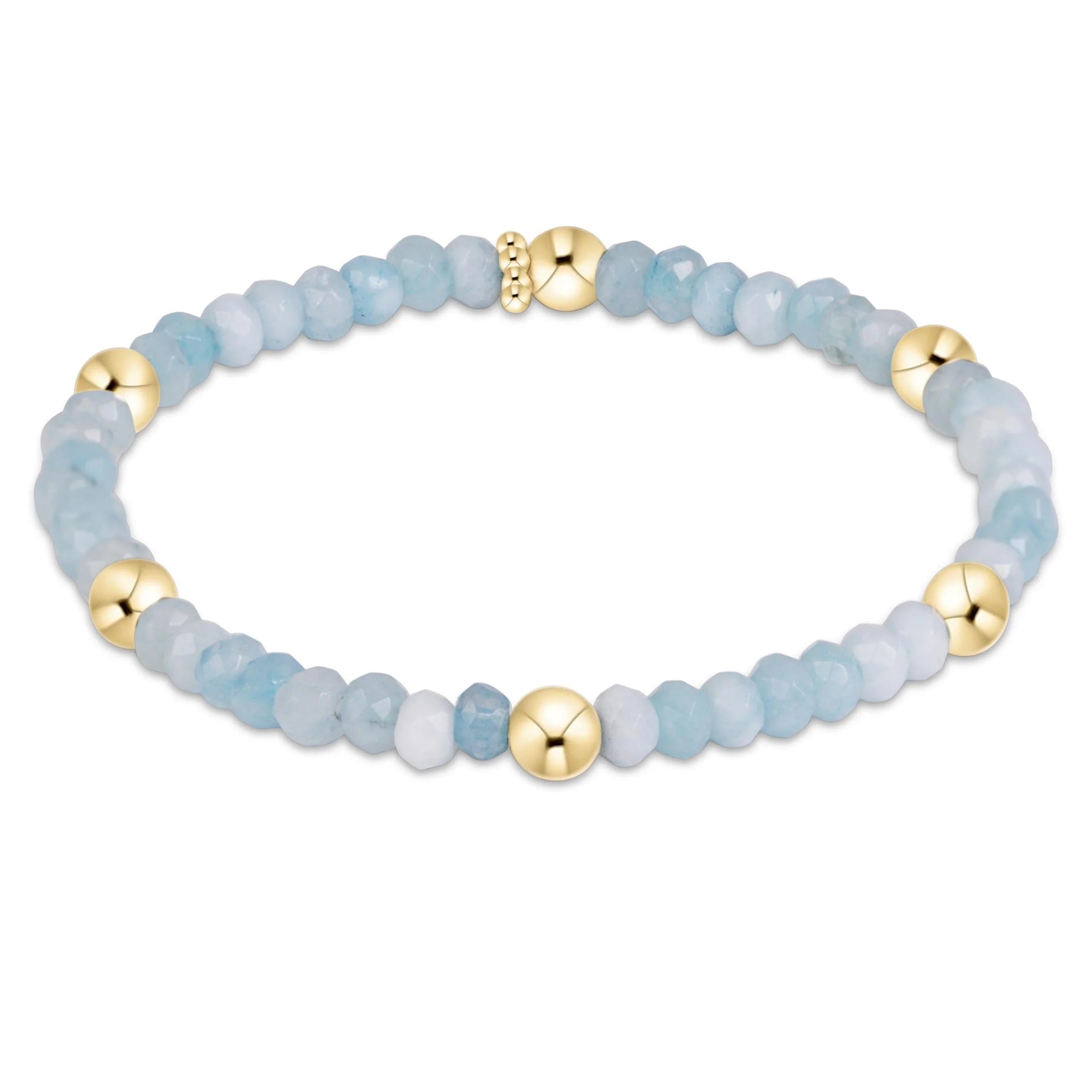 Presence Gemstone 4mm Bracelet - Aquamarine