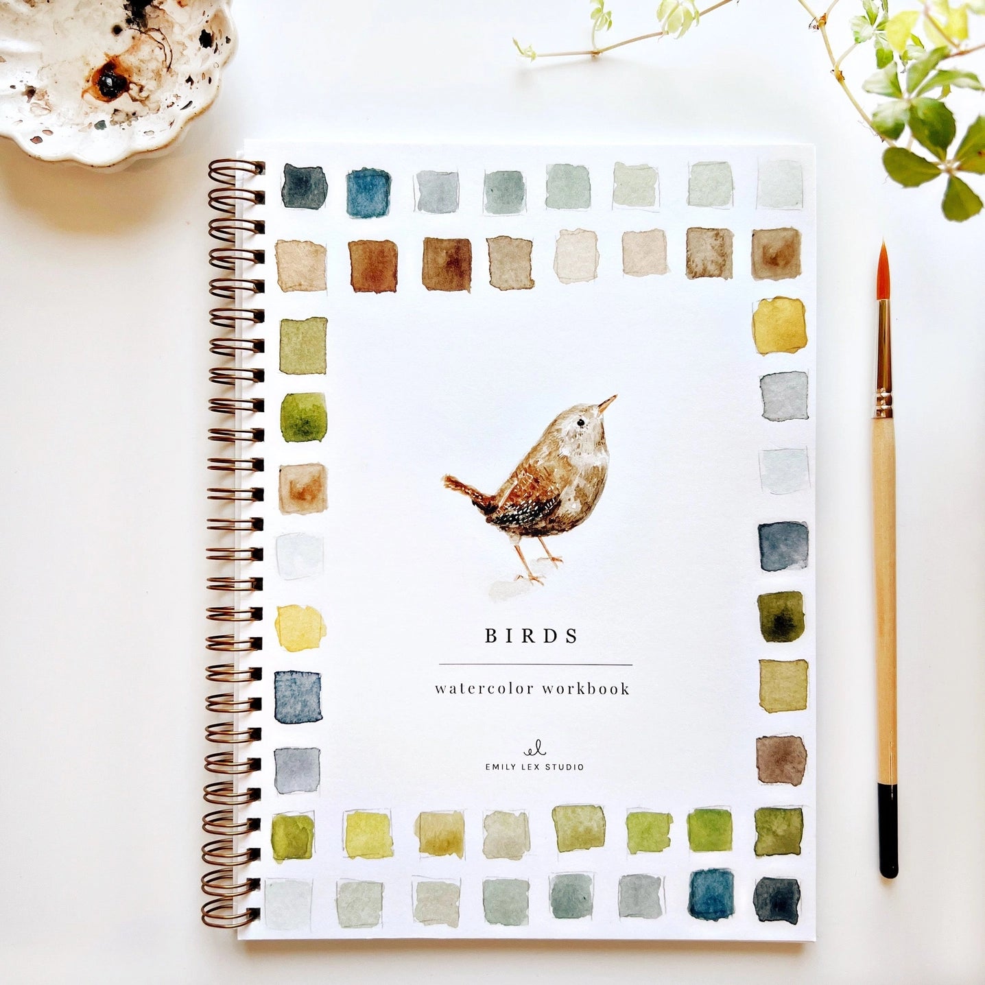 Birds Watercolor Workbook With Watercolor Paint Set