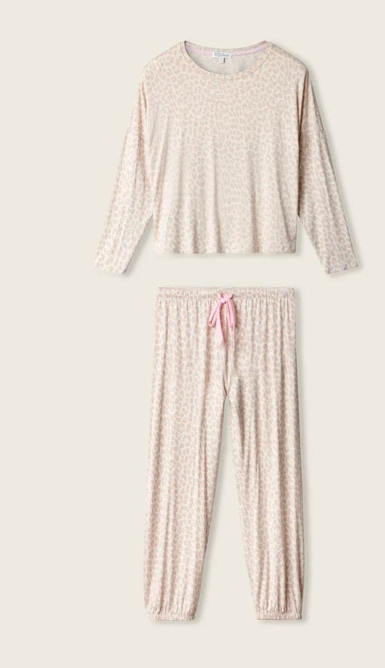 PJ Salvage Luxe Leopard Pant