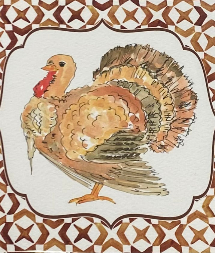 Coaster Set of 20- Thanksgiving Turkey