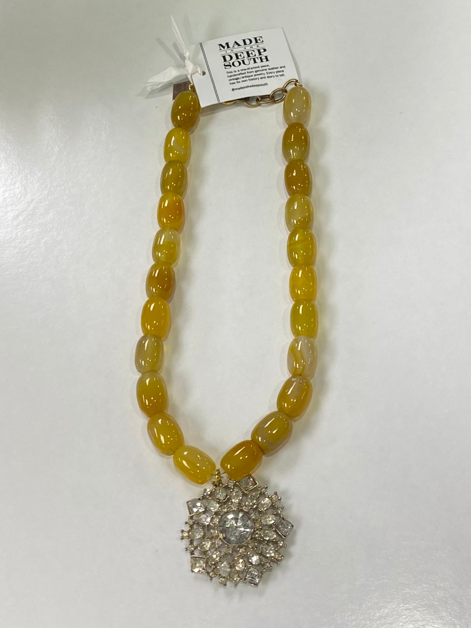 Yellow Agate Necklace