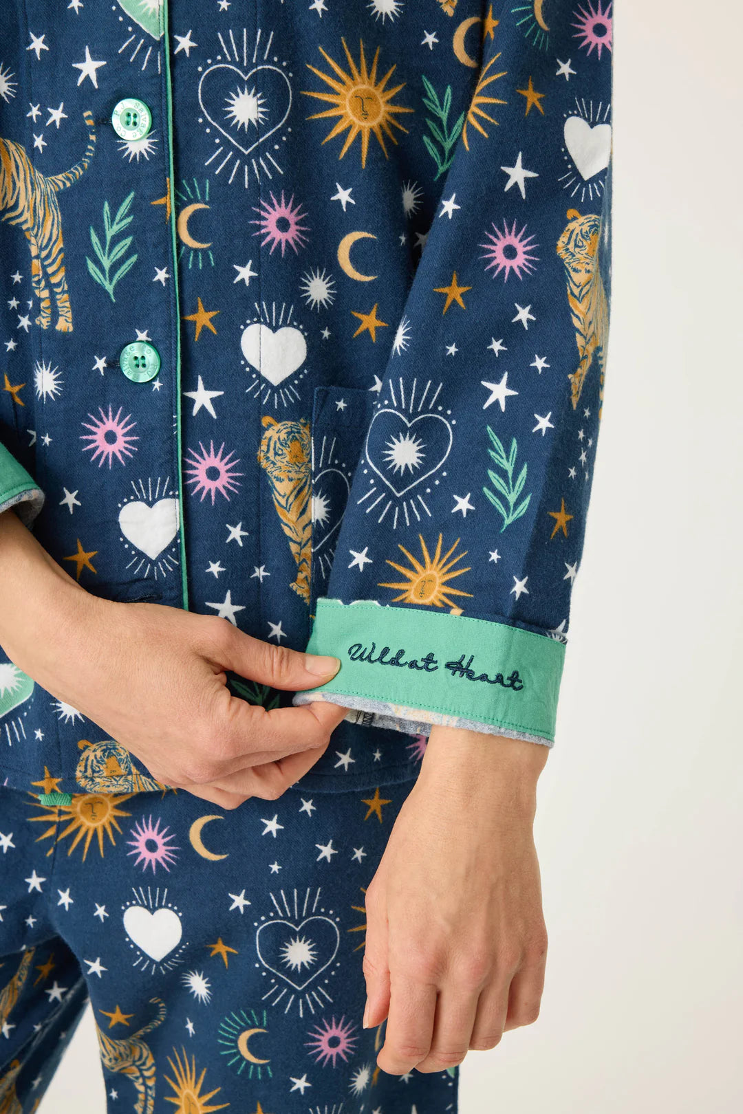 PJ Salvage Wild At Heart Flannel PJ Set