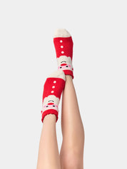 Santa Home Socks - Red