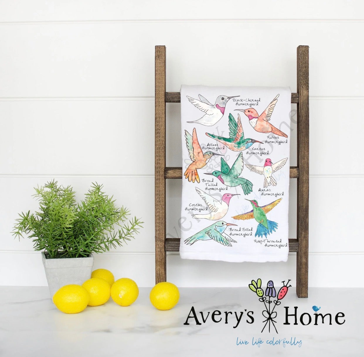 Kitchen Towel / Hummingbirds Of North America