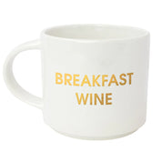 Mug Breakfast Wine Gold Foil