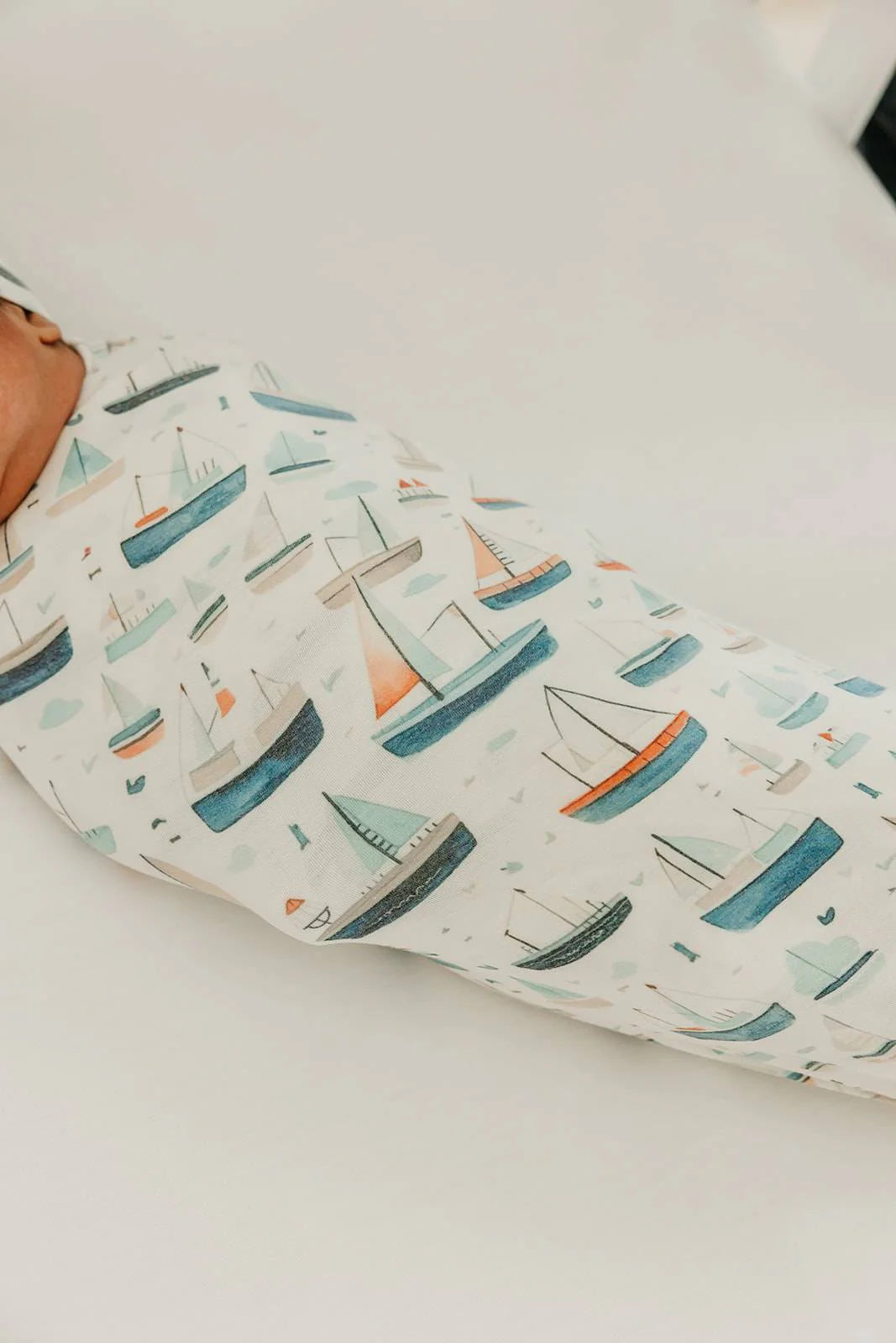 Knit Swaddle Blanket- Fischer