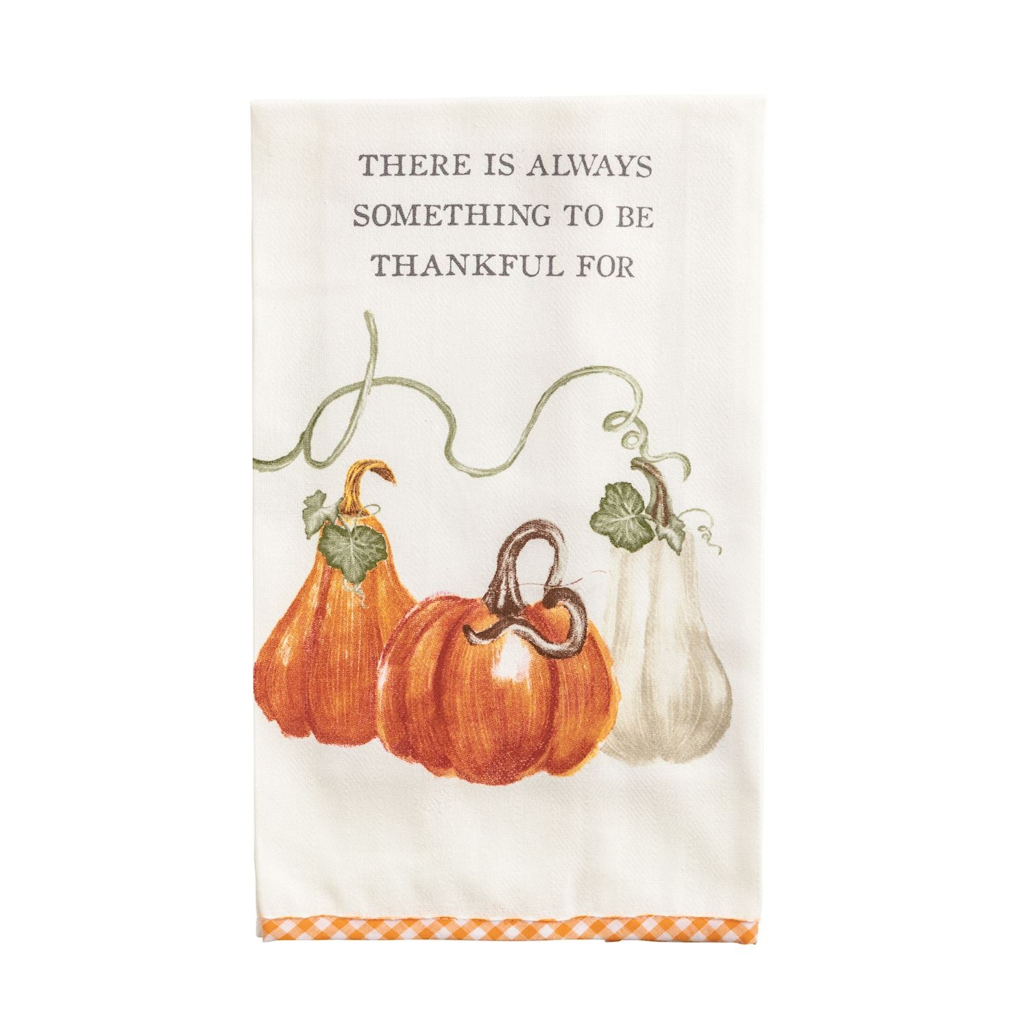 Gingham Hem Towel- There is Always