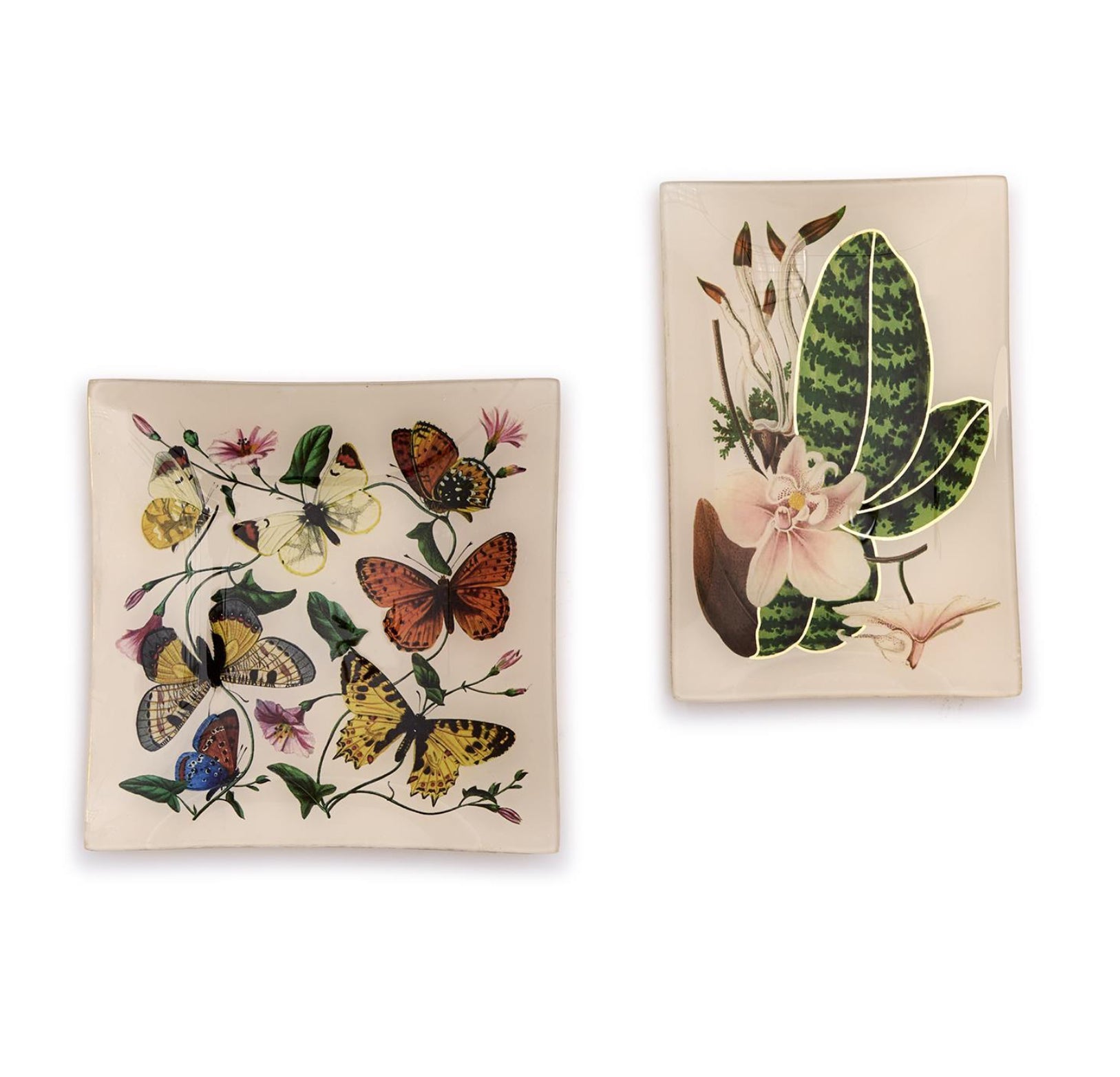 Trinket Tray- Butterfly/ Botanical