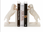 Dog Stone Bookends