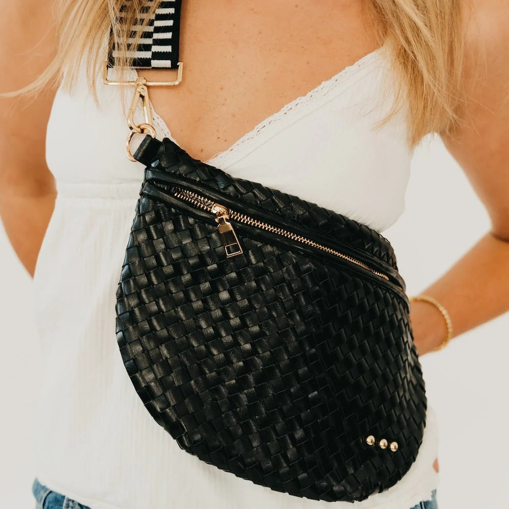 Westlyn Woven Bum Bag / Black