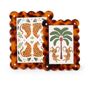 Scalloped Acrylic Photo Frame Tortoise