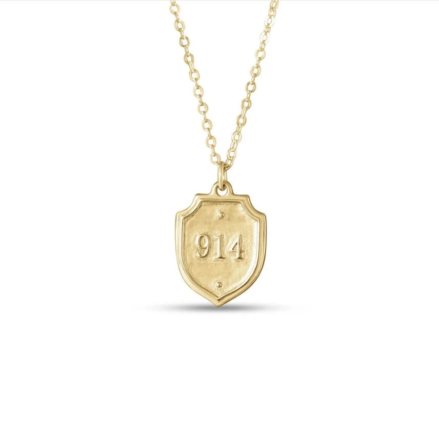Petite Pendant Necklace/ 16” Psalm 91:4