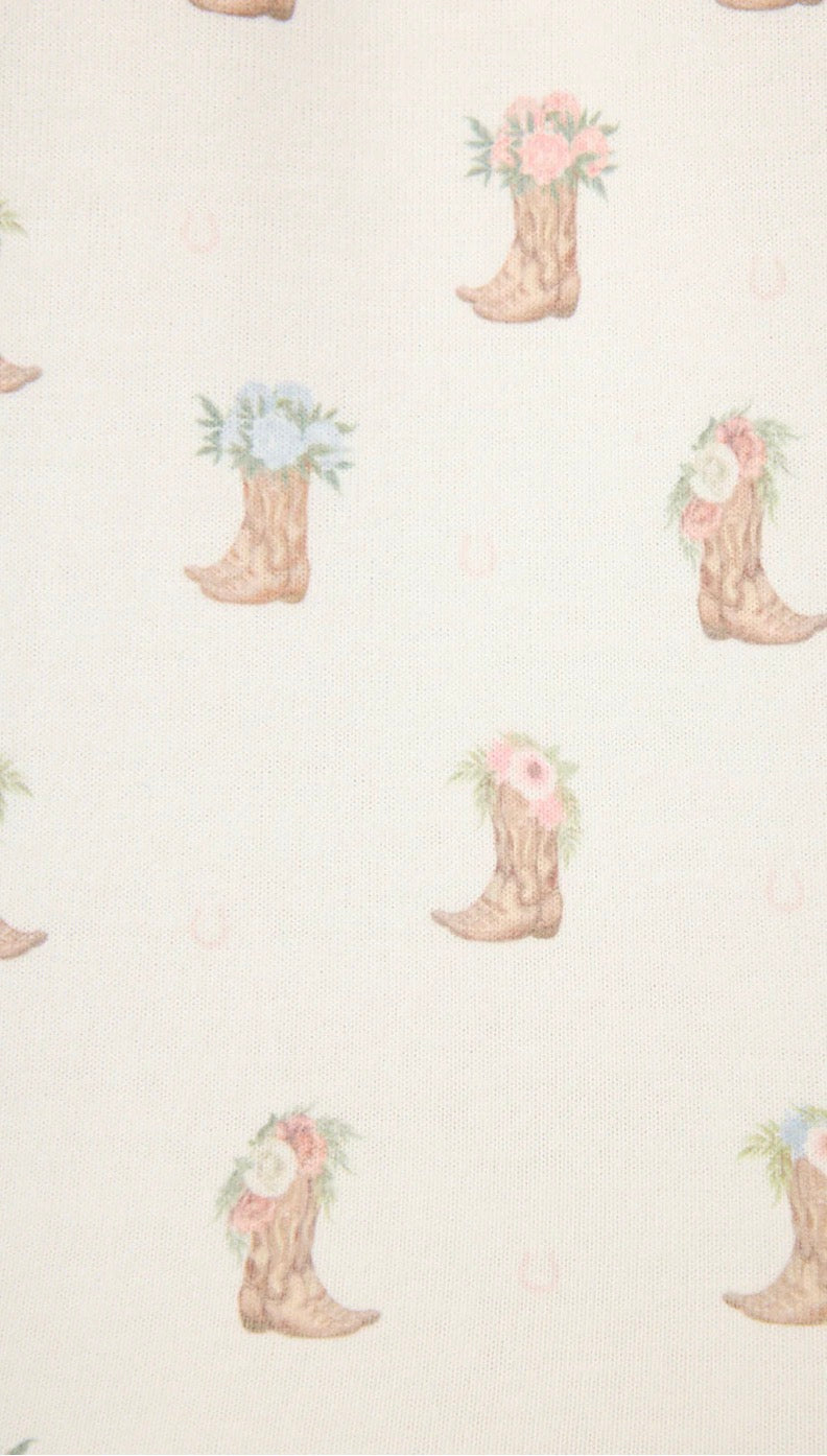 PJ Salvage Western Blooms Boot Bouquet Shorts