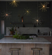 LED Hanging Starburst  Large / Silver