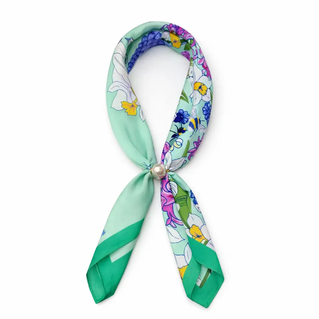Ready To Wear Magnetic Scarf - Green
