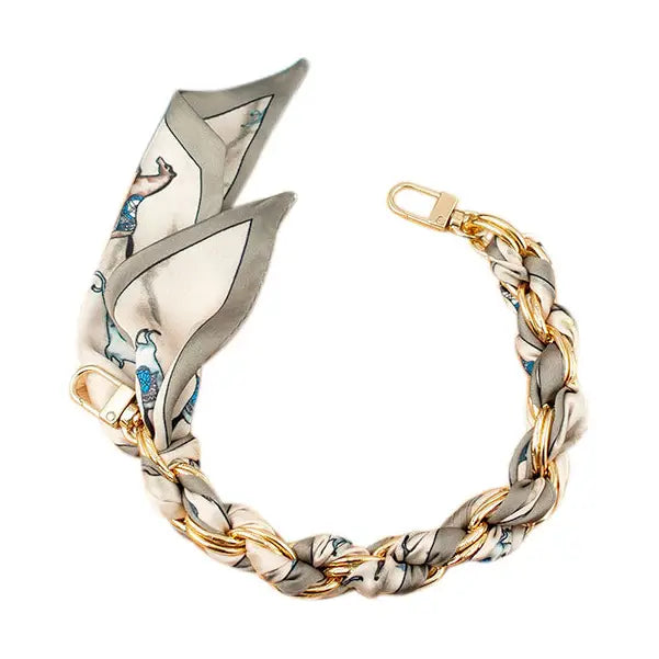 Phone Chain Grey & Ivory - Short