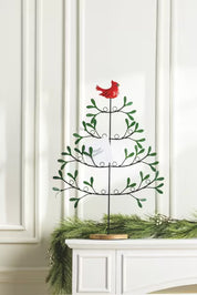 CHRISTMAS TREE CARDINAL CARD HOLDER