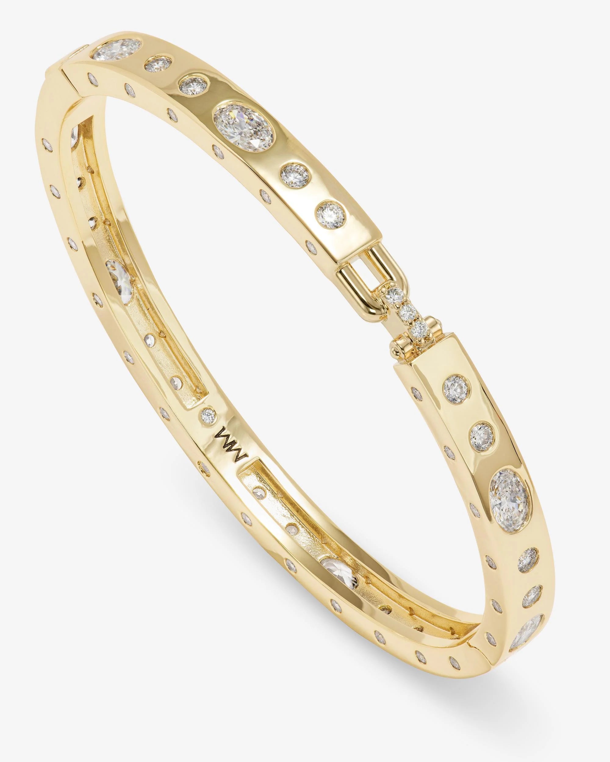 Ashley Sunset Lock Cuff 6mm- Gold