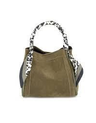 Giana Suede Bag - Olive
