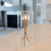 Everlasting Candle Glass Hurricane Candle Holder