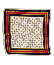 Multi Horsebit Print Silky Bandana