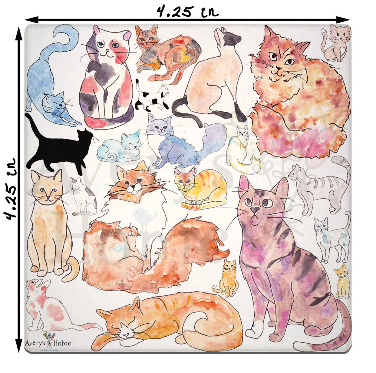 Stone Coaster / Adorable Cats