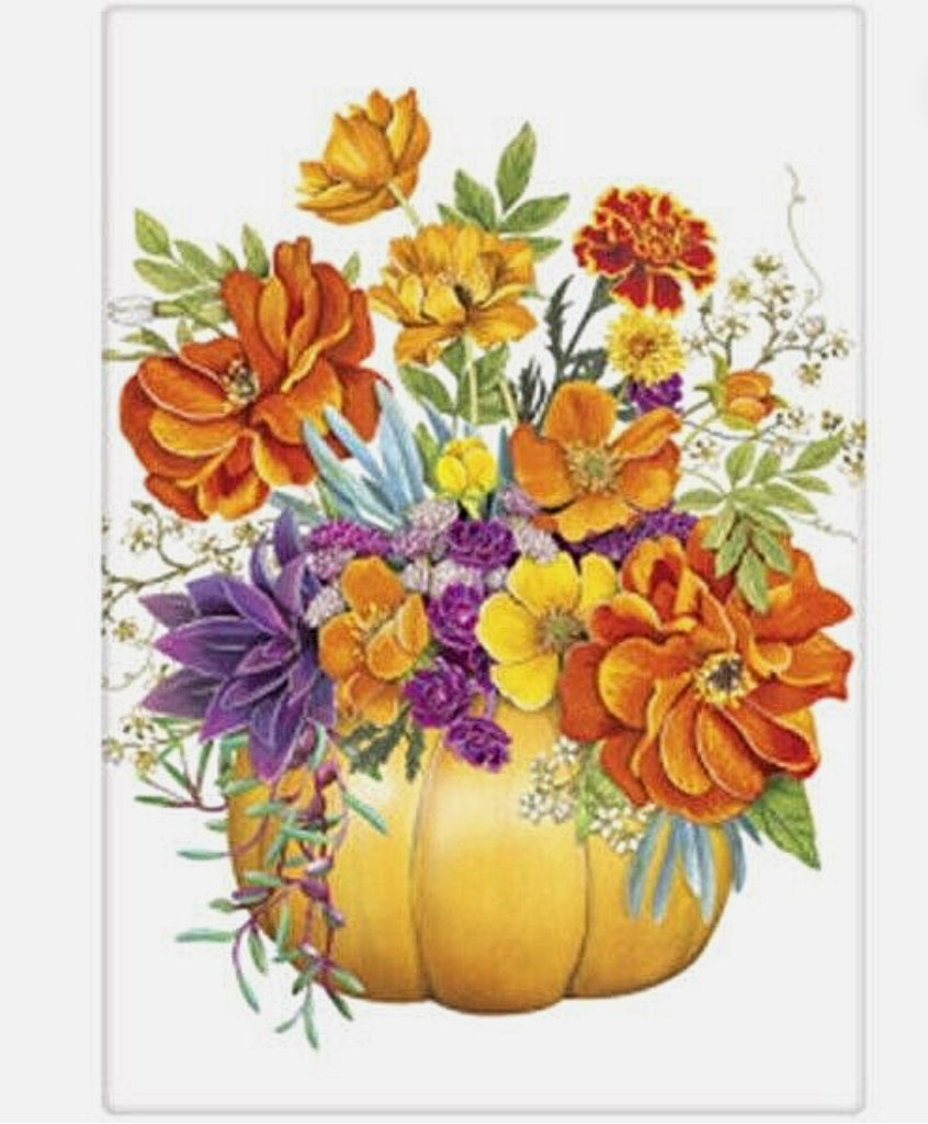 Autumn Harvest Towel- Flowers