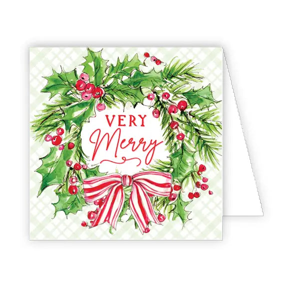 Enclosure Card-Very Merry Wreath