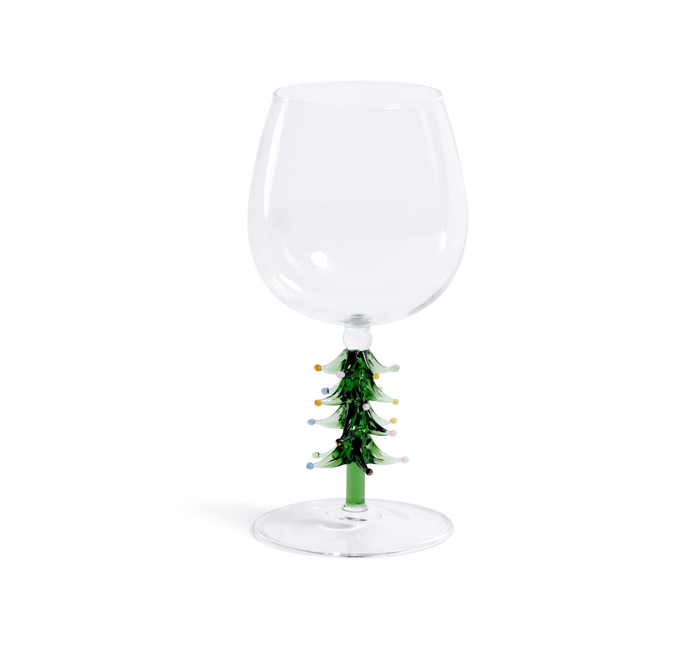 Treetop Cheers Wine Glass - Green
