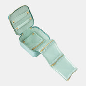 Luxe Velvet Jewelry Cube- Seafoam