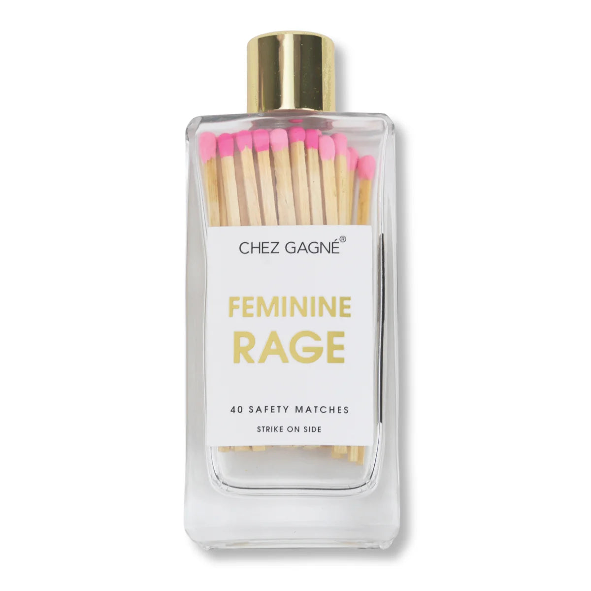 Glass Bottle Matches- Feminine Rage