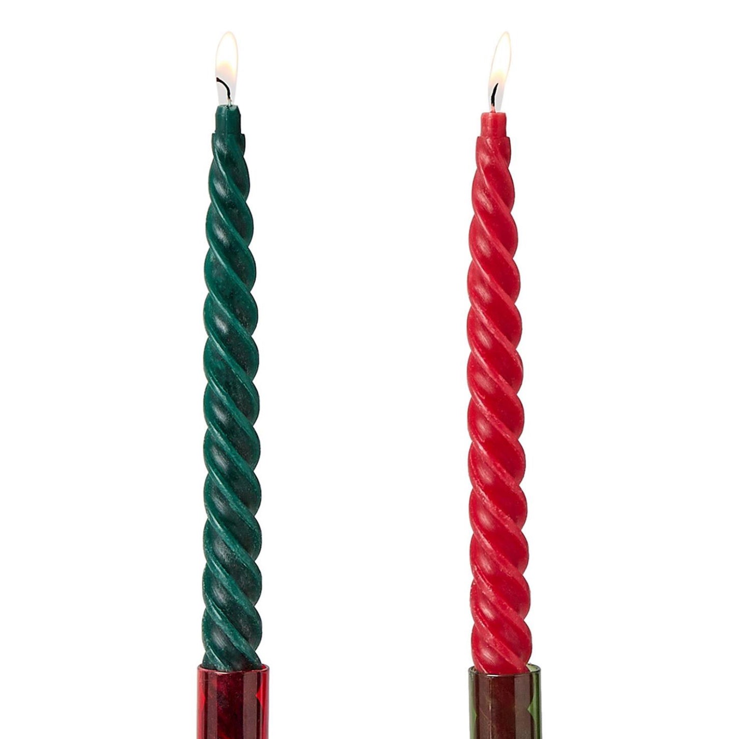 Taper Candles- Assorted Christmas Colors