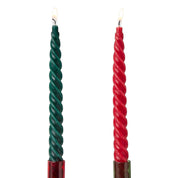 Taper Candles- Assorted Christmas Colors