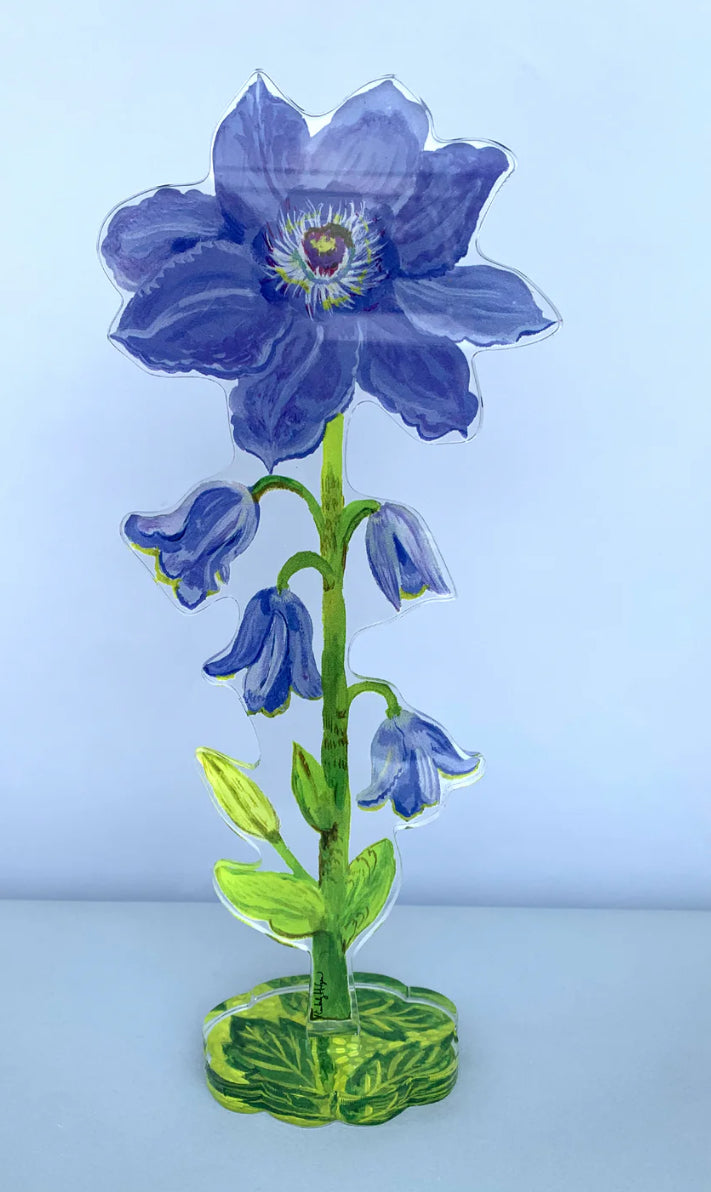 Purple Clemetis Large Acrylic Flower