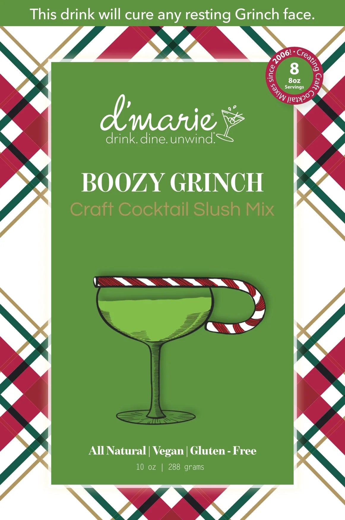 Cocktail Slush Mix- Boozy Grinch