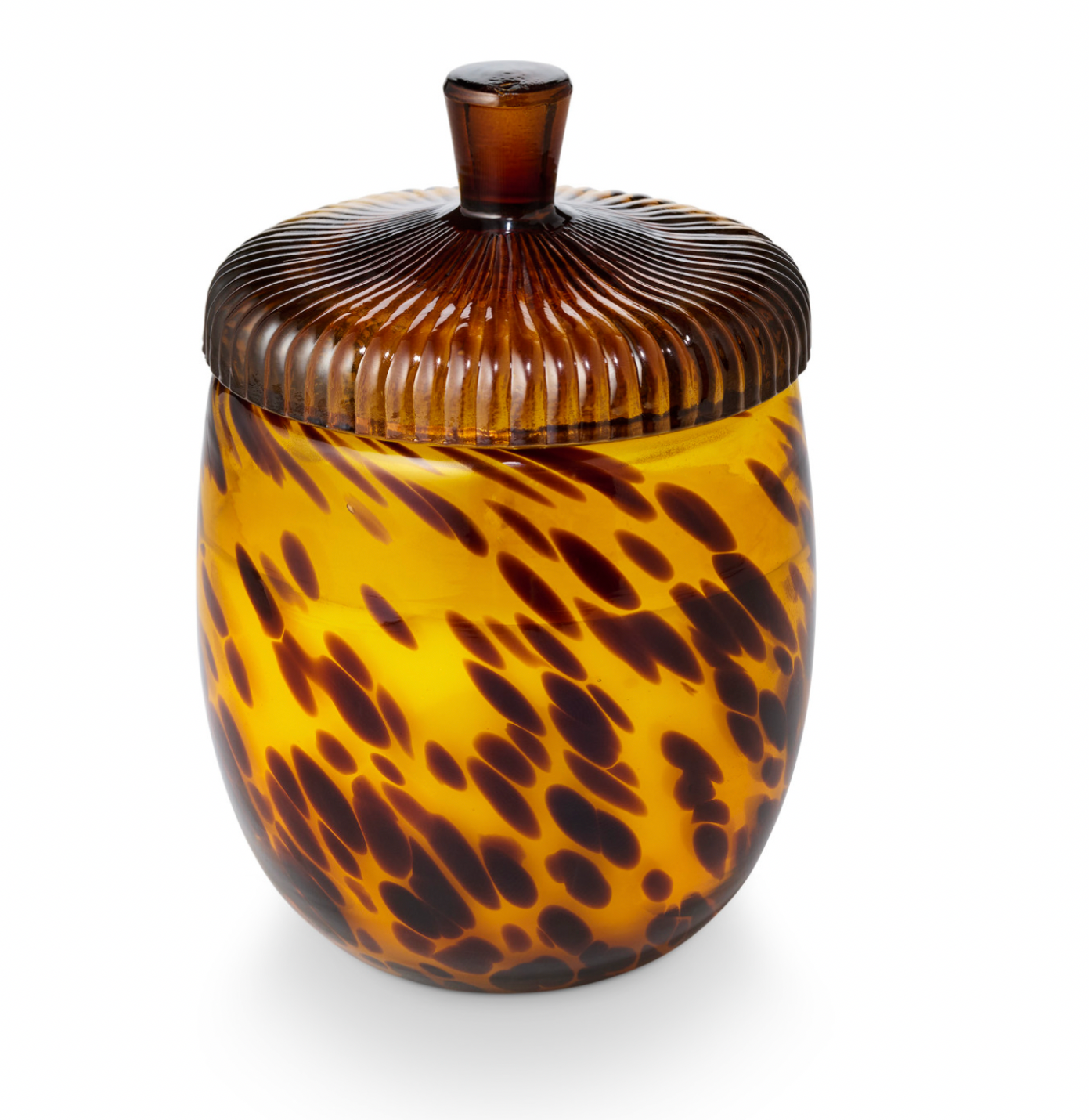 Woodfire Glass Acorn Candle
