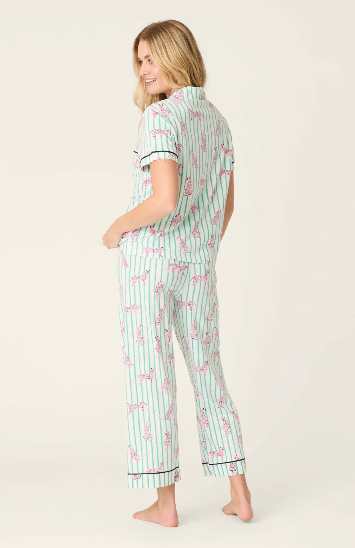 PJ Salvage Whimsy Cool Cat Cropped PJ Set