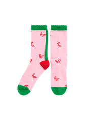 HO HO HO Socks - Pink