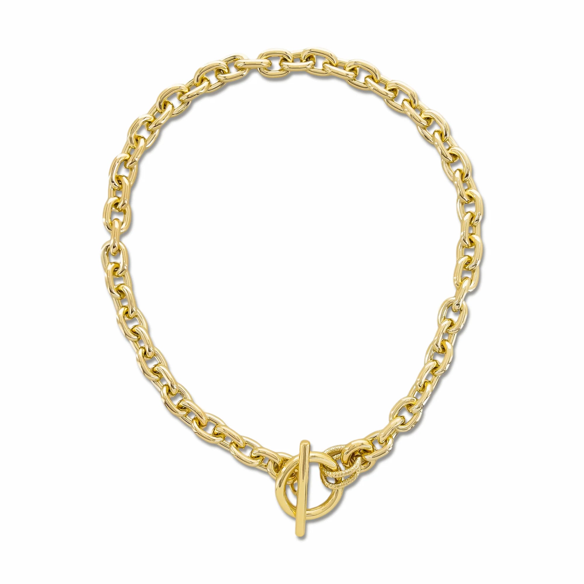 Oval Chain Toggle Necklace