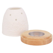 Porcelain Mini Igloo Candle Holder- Cats