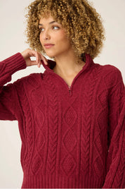 PJ Salvage Cozy Chenille Cable Knit Long Sleeve