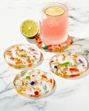 Tart by Taylor Pills & Gold Coasters - Set of 4